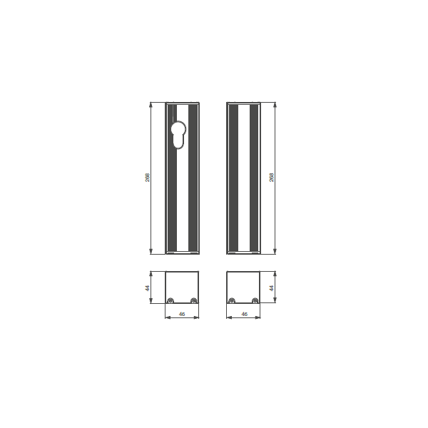 Boîtier applique pour dbm1500ec