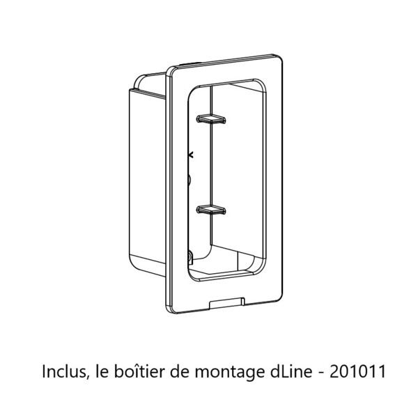 Plaque de propreté ouvrant dline