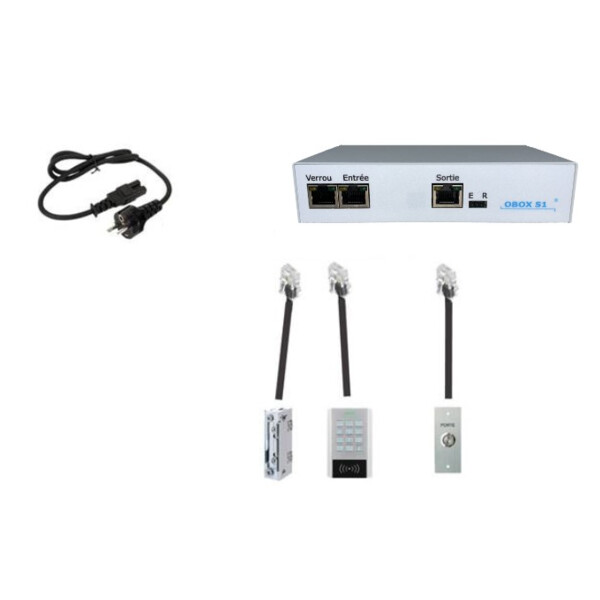 Kit obox s1 + clavier k1 rj45 + 2 cables rj45